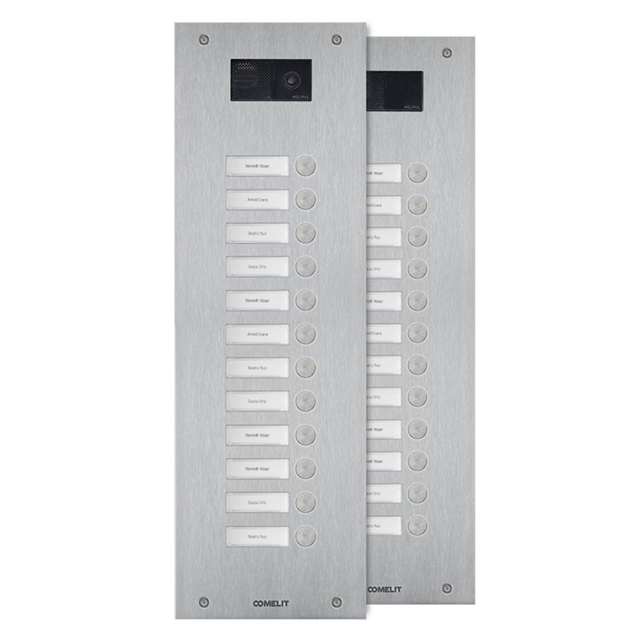 SteelSwitch RVS deurbelpaneel+12 drukknoppen