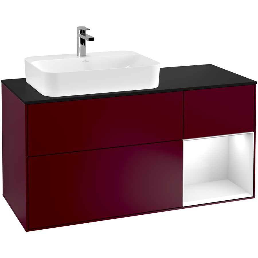Wastafelonderkast Finion 1200x603x501mm Peony Matt Lacquer G402GFHB