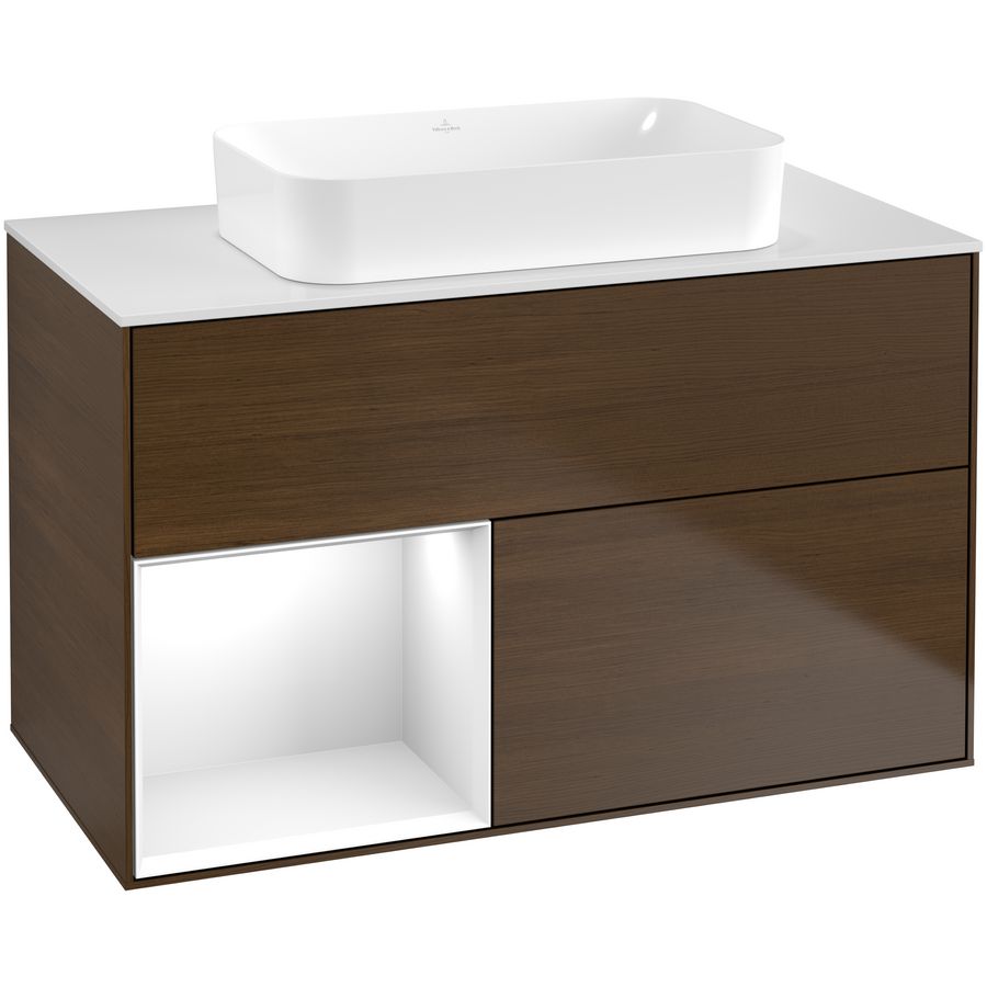 Wastafelonderkast Finion 1000x603x501mm W.Veneer G651GFGN