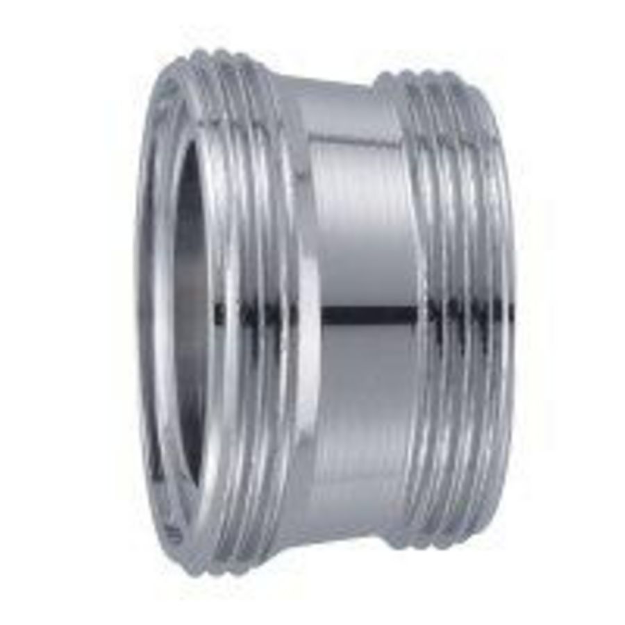 Hulpnippel v.perl. M22bt. x M24bt. 14mm chroom