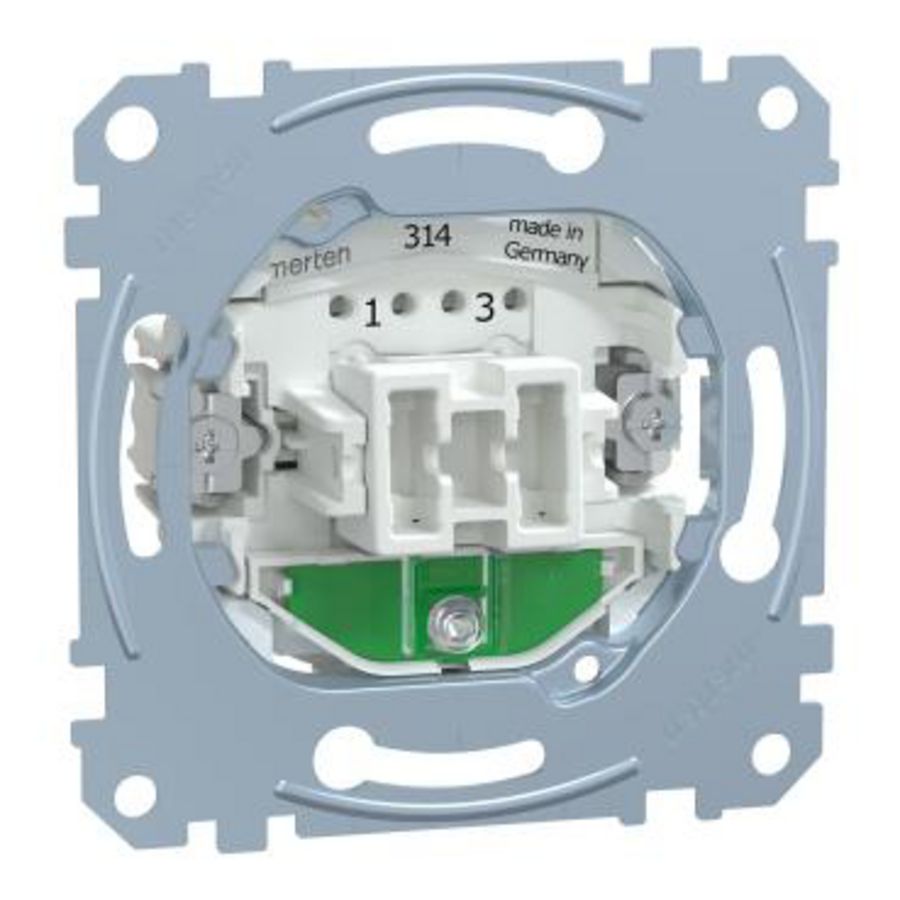 Merten-Sokkel-Kruisschakelaar-Met lampje-10A/AC 250V