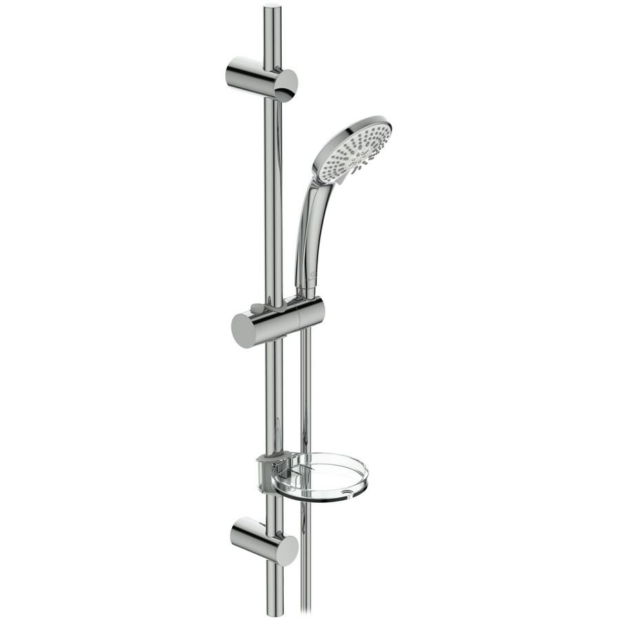 Idealrain M3 glijstangcombinatie 720mm chroom met 3 straalsoorten handdouche
