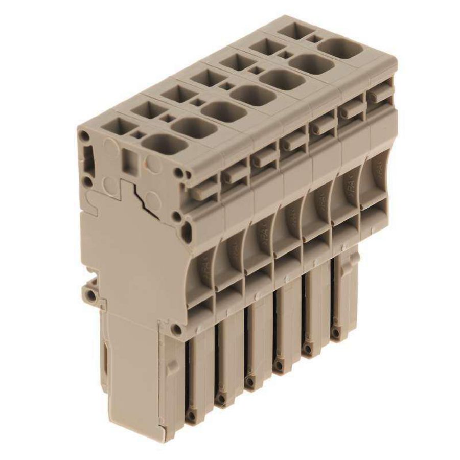 Plug (terminal) d.beige 4mm² 32A 80 1855040000 VVE=20