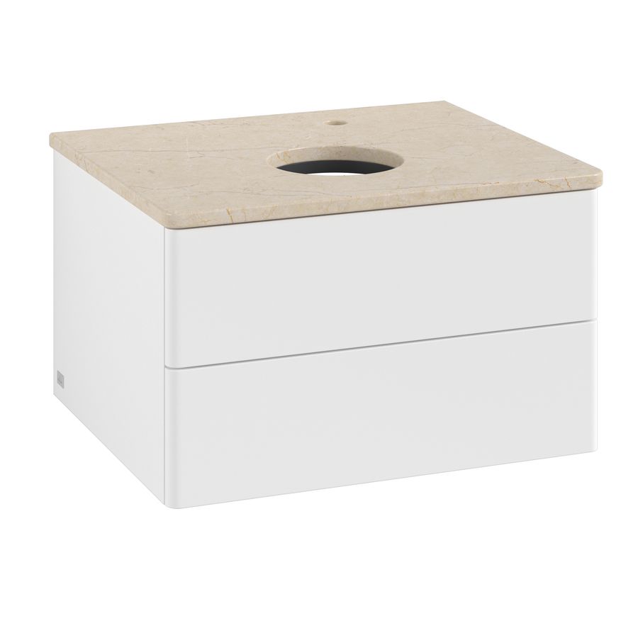 Wastafelonderkast Antao 600x360x500mm White Matt Lacquer K18053MT