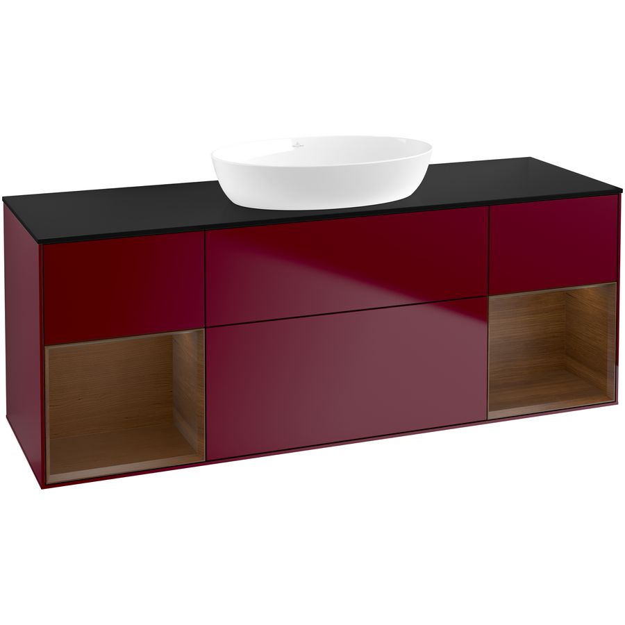 Wastafelonderkast Finion 1600x603x501mm Peony Matt Lacquer GD02GNHB