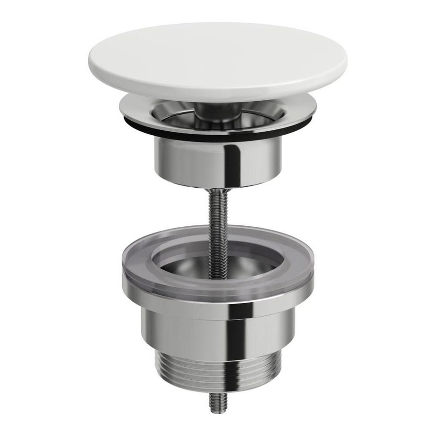 Afvoerplug met keramische afdekkAP v. wast. 81143.3/4 wit