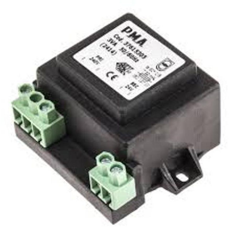 Trafo 35VA TRADRFE240 voor DIN-rail, met zekering