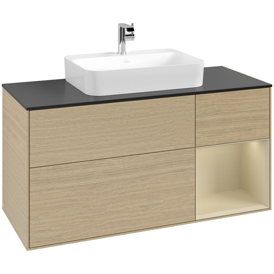 Wastafelonderkast Finion 1200x603x501mm Oak Veneer G422HJPC