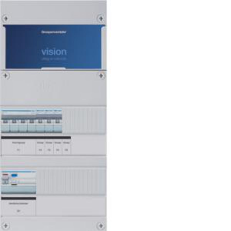Groepenkast 3-groepen-uitbreidingsverdeler ALS 30mA/HACO/direct +K