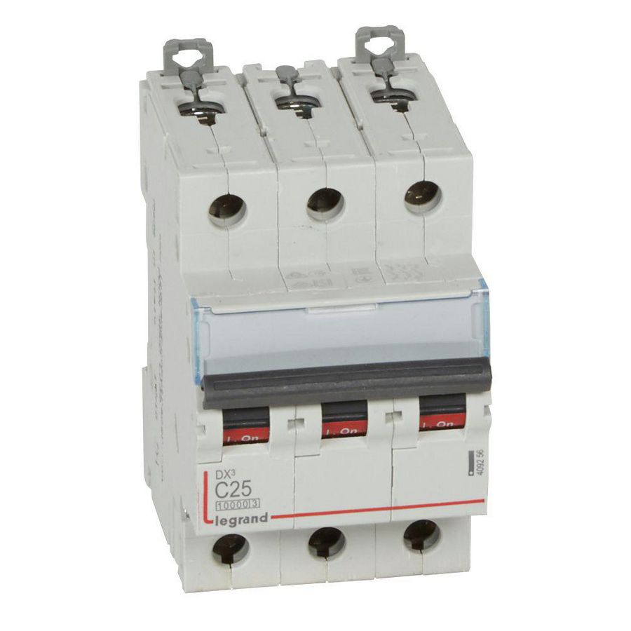 Installatieautomaat MCB DX³ 3-polig C-karakteristiek 25A 10000A