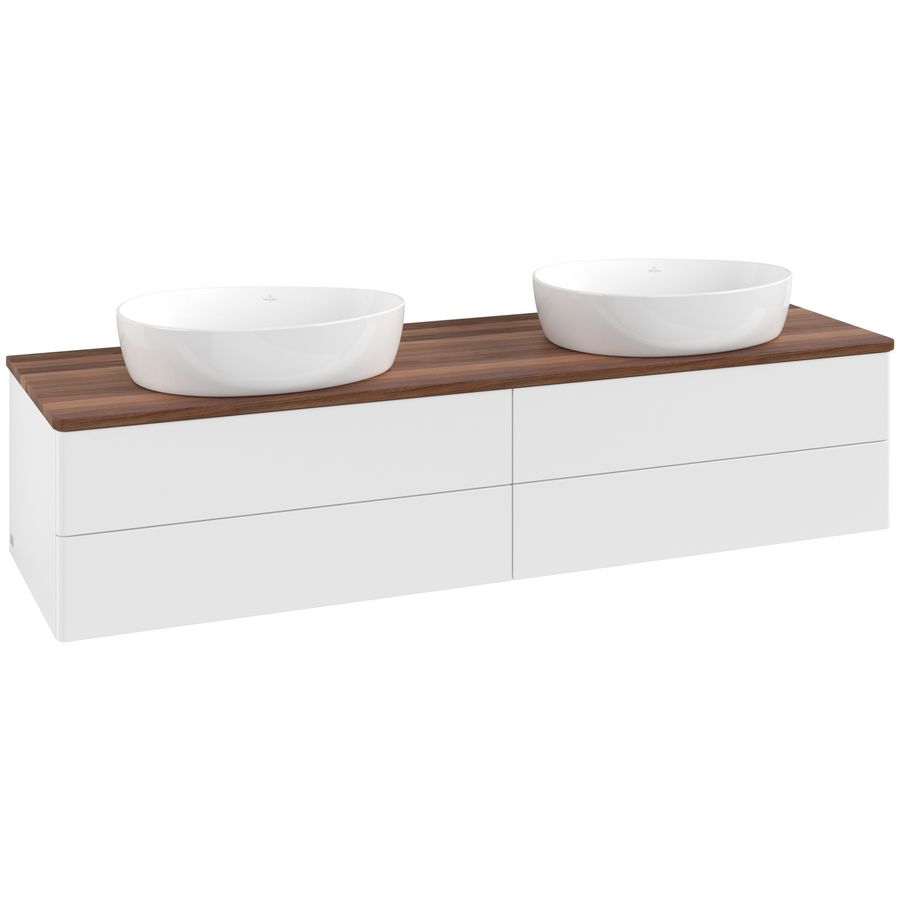 Wastafelonderkast Antao 1600x360x500mm White Matt Lacquer L28012MT