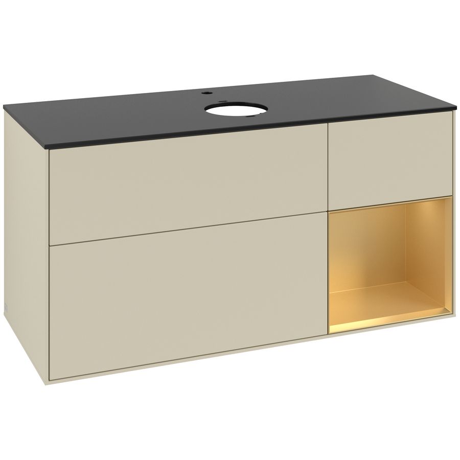 Wastafelonderkast Finion 1200x603x501mm S.Grey Matt Lacquer G832HFHJ