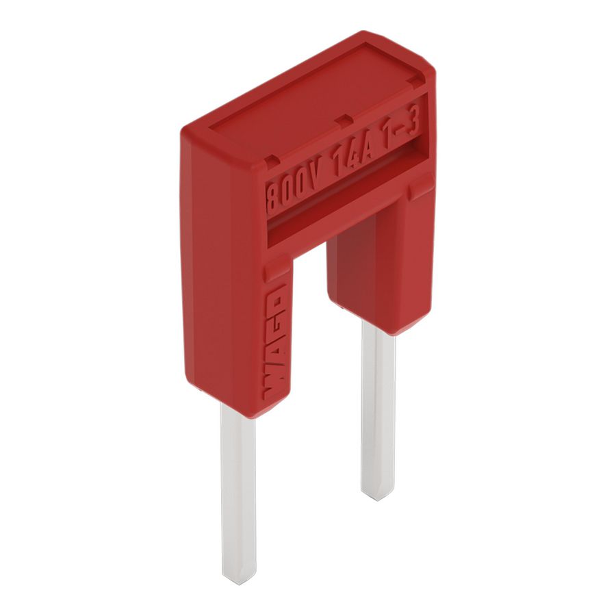 Brug van 1 naar 3 geisoleerd rood VVE=25