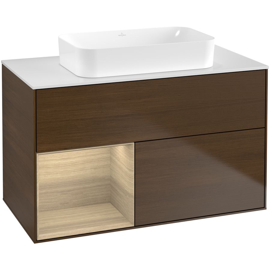 Wastafelonderkast Finion 1000x603x501mm W.Veneer G651PCGN
