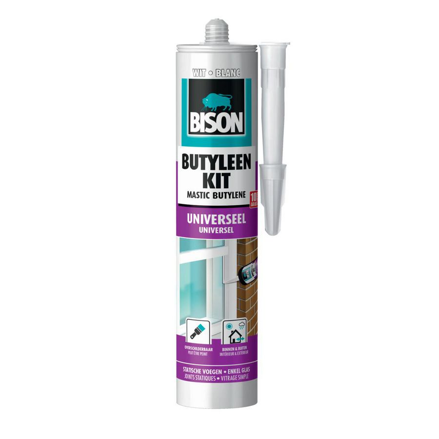 Butyleenkit koker 300ml wit VVE=12