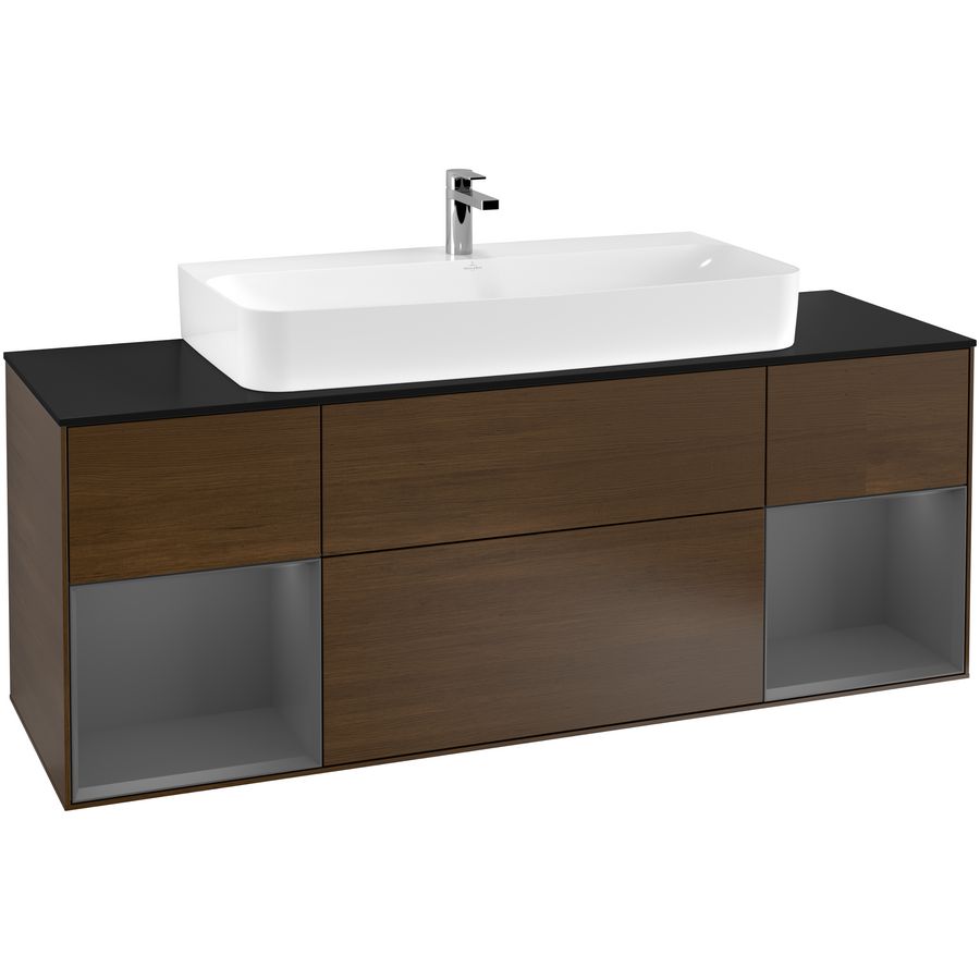 Wastafelonderkast Finion 1600x603x501mm W.Veneer G212GKGN
