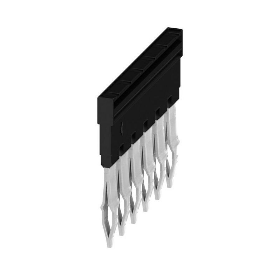 Dwarsverbinder (terminal) Plugged zwart 32 A p: 6, VVE=20
