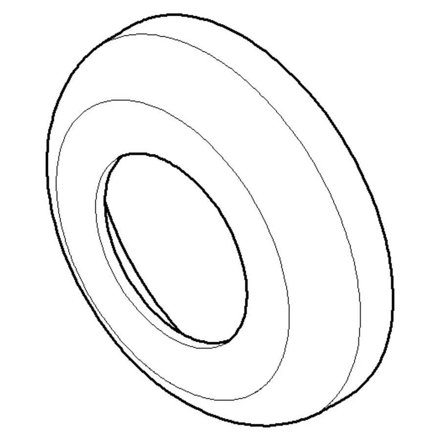Rozet 65x15mm Messing gebors. (23kt Goud)