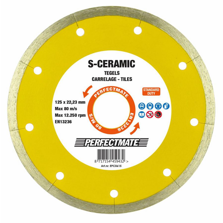 Diamantzaagblad S-Ceramic 125mm asgat 22.23mm