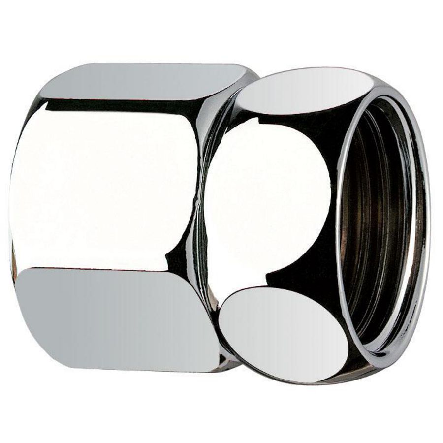 Koppeling met draaiende moer F1/2" F3/4" set 2st.