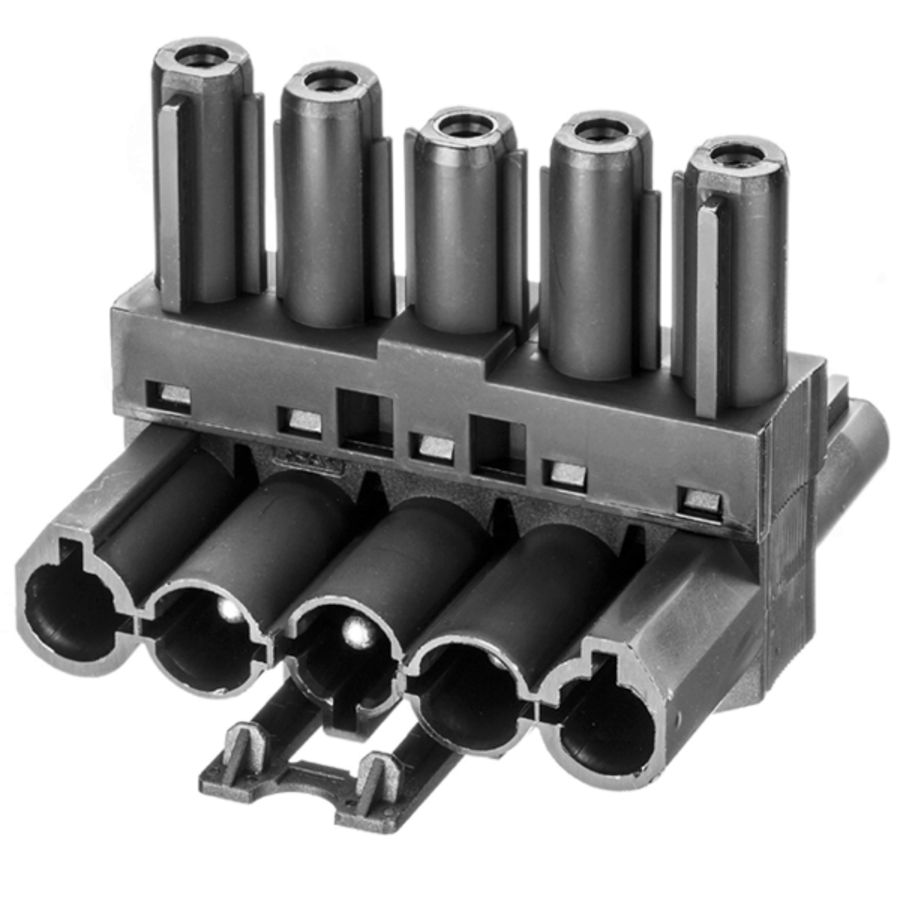 Splitter 5-polig 1 in 2 uit zwart (AC166 GVT 3/ 5) VVE=10