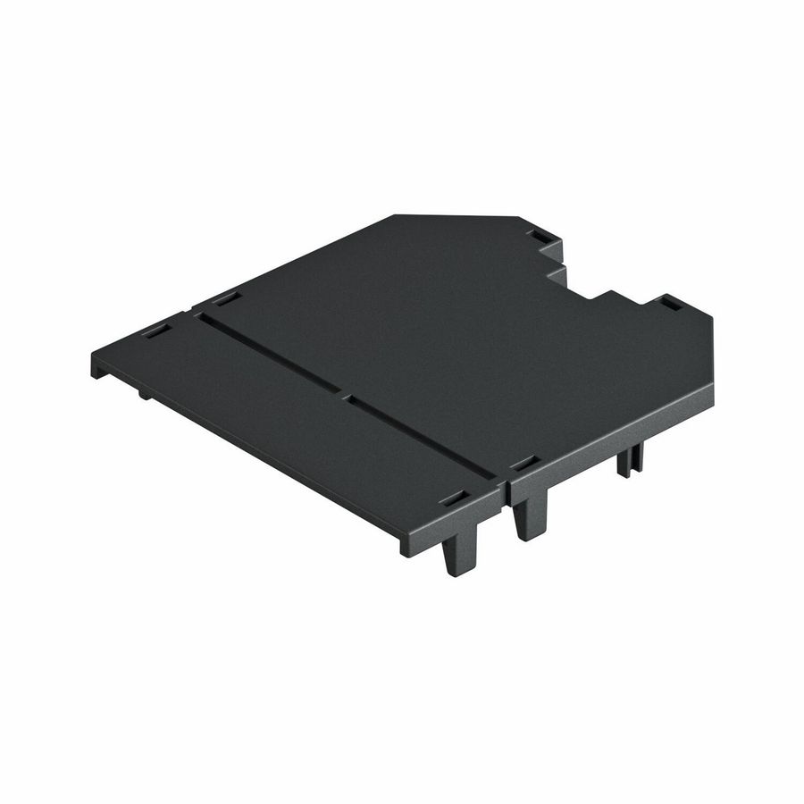 Afdekplaat voor UT3, blind 82,5x76x2 zwart 9011 VVE=10