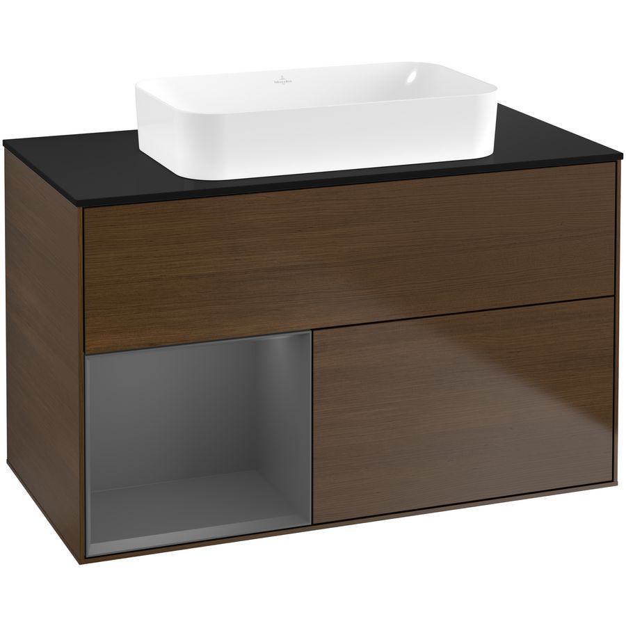 Wastafelonderkast Finion 1000x603x501mm W.Veneer G652GKGN