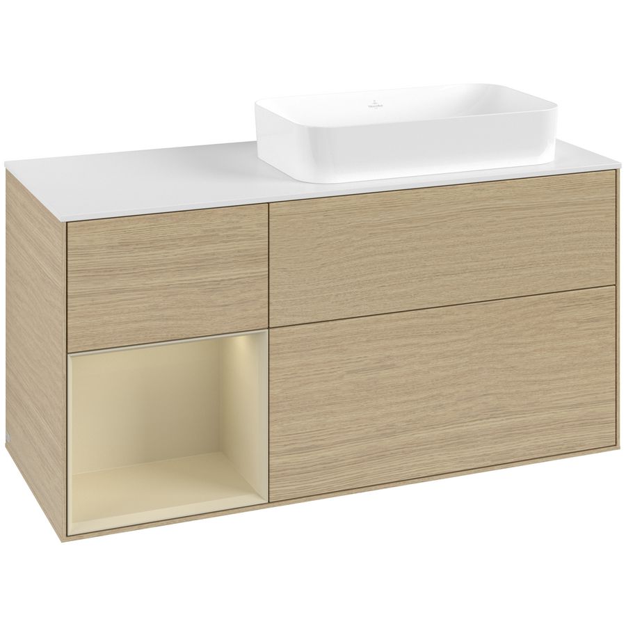 Wastafelonderkast Finion 1200x603x501mm Oak Veneer G681HJPC