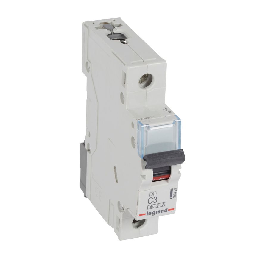 Installatieautomaat MCB TX3 1-polig C-karakteristiek 3A 6000A