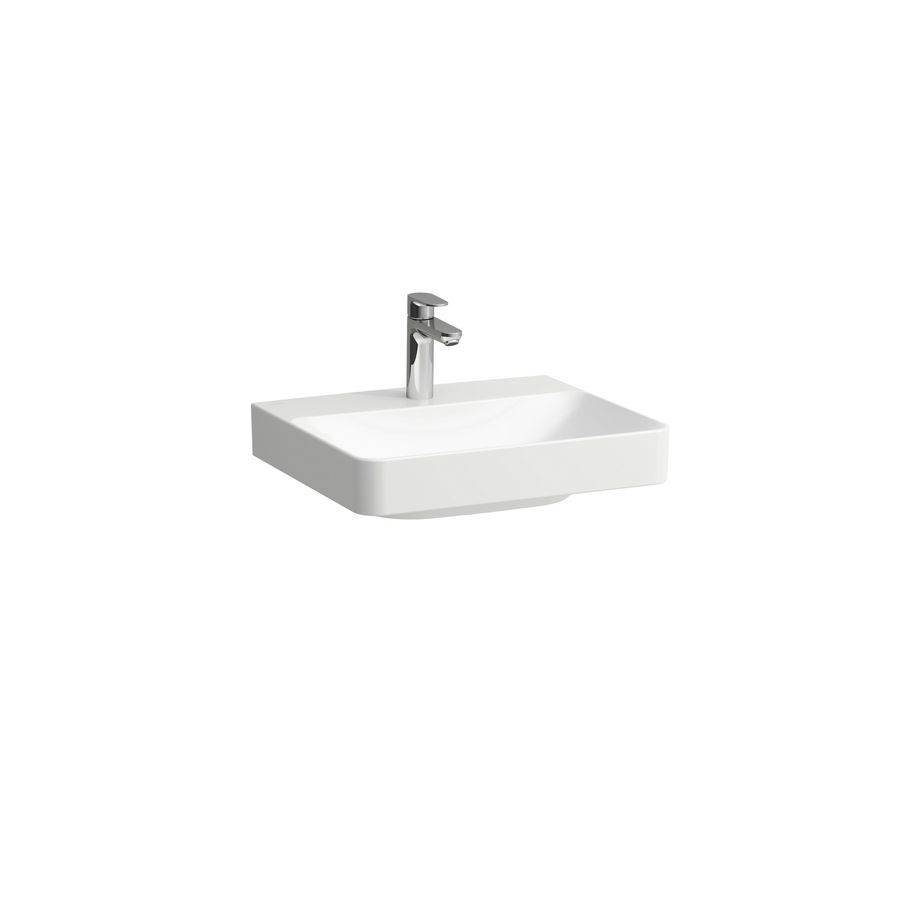 Wastafel PRO-X 55cm met kraangat zonder overloop Glans wit