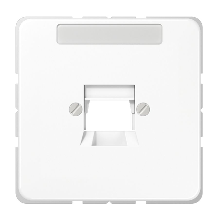 Afdekking a.wit.v.mod.jack 1-voudig CD500