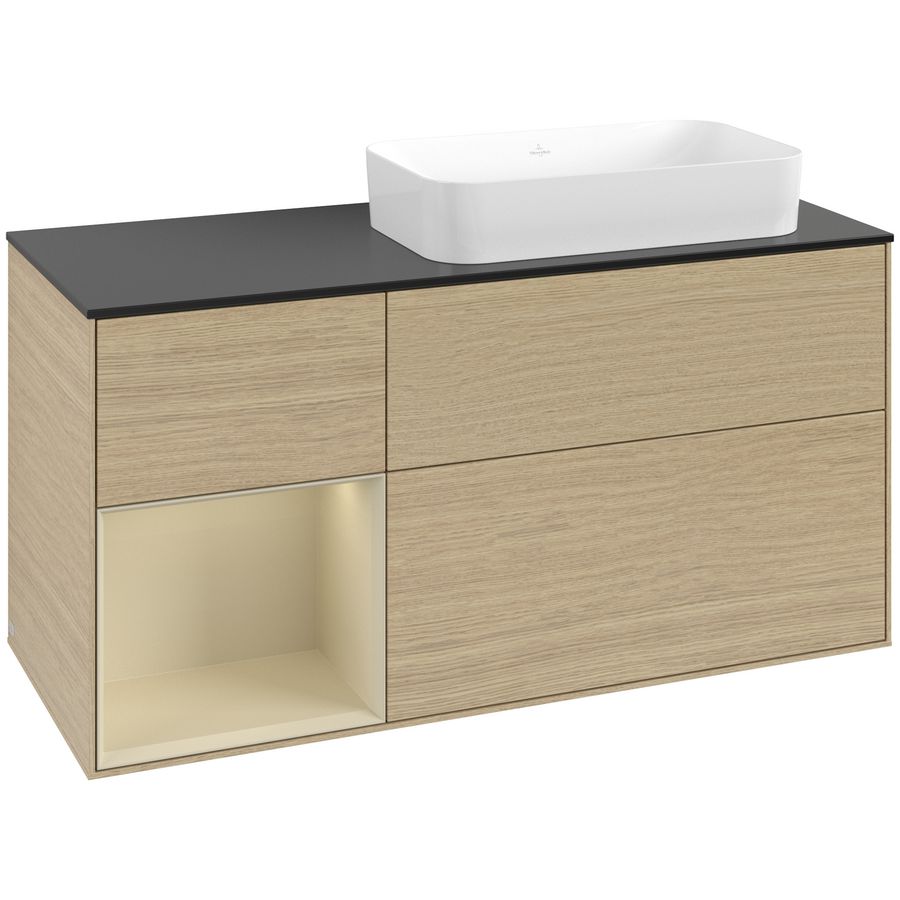 Wastafelonderkast Finion 1200x603x501mm Oak Veneer G682HJPC