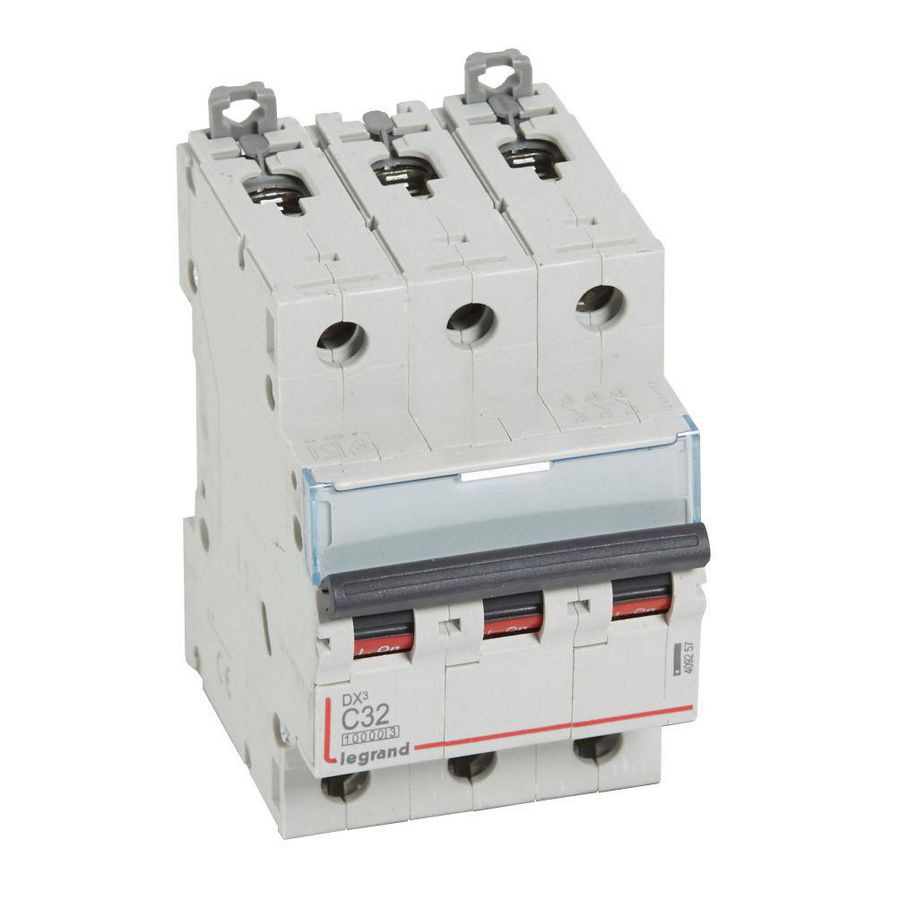 Installatieautomaat MCB DX³ 3-polig C-karakteristiek 32A 10000A