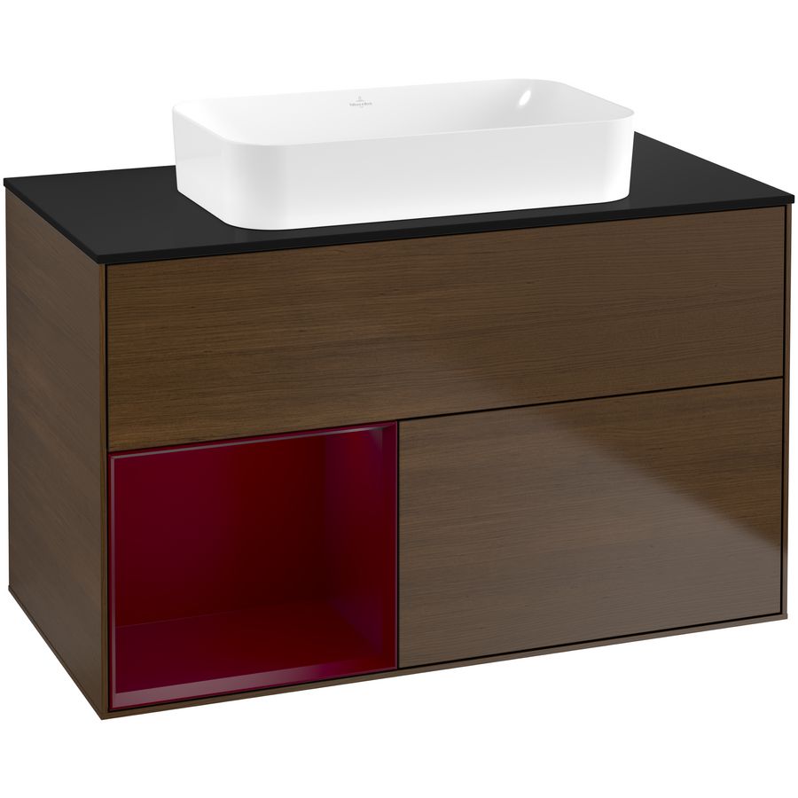Wastafelonderkast Finion 1000x603x501mm W.Veneer G652HBGN