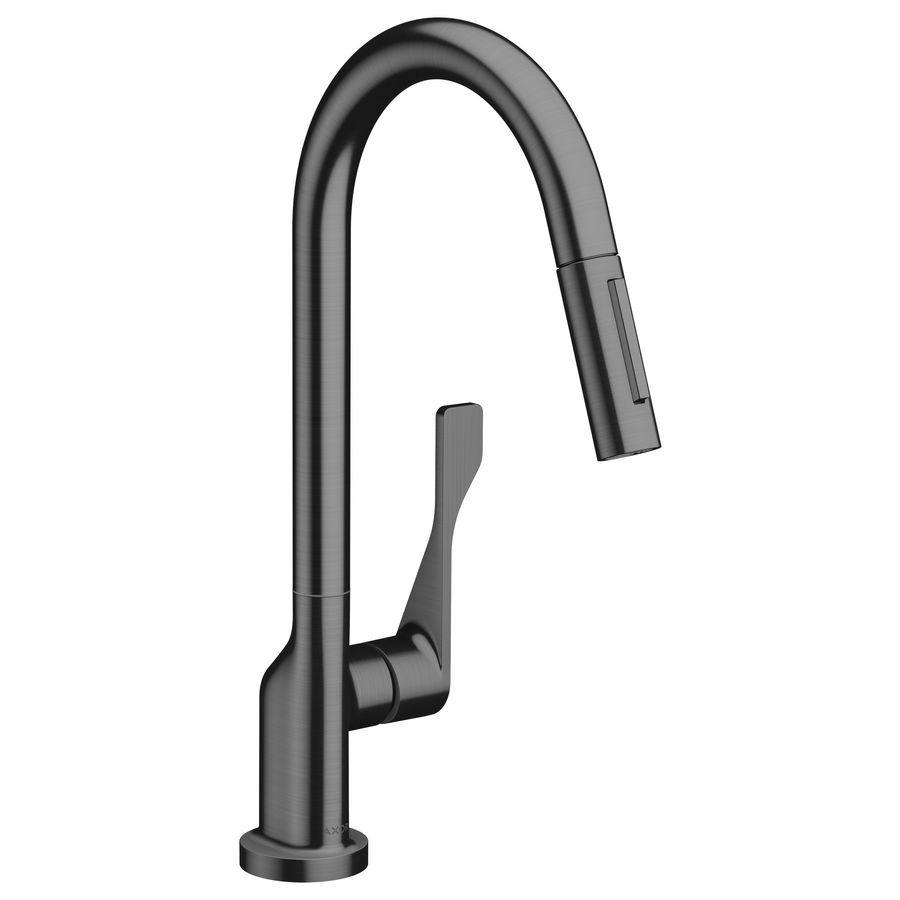 AXOR 1-hendel keukenkraan 250 + uittrekbare uiloop Eco 39832340 brushed black chrome