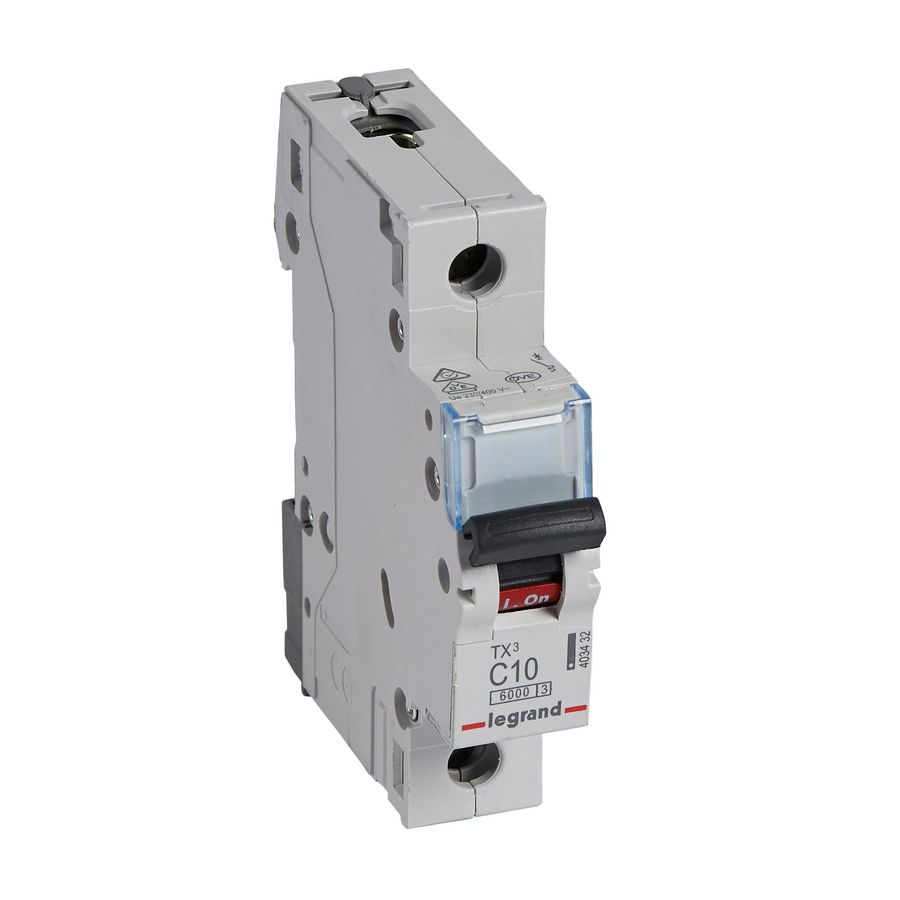 Installatieautomaat MCB TX3 1-polig C-karakteristiek 10A 6000A