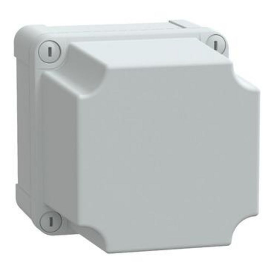 Doos ABS + verhoogd deksel 116x116x133mm IP66 IK07 R VVE=2