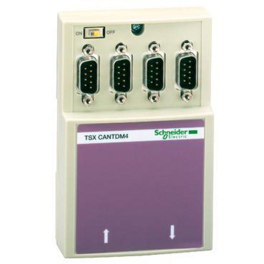 CANopen Aftakdoos 1 schroefklemmenblok 4 x SUB-D9