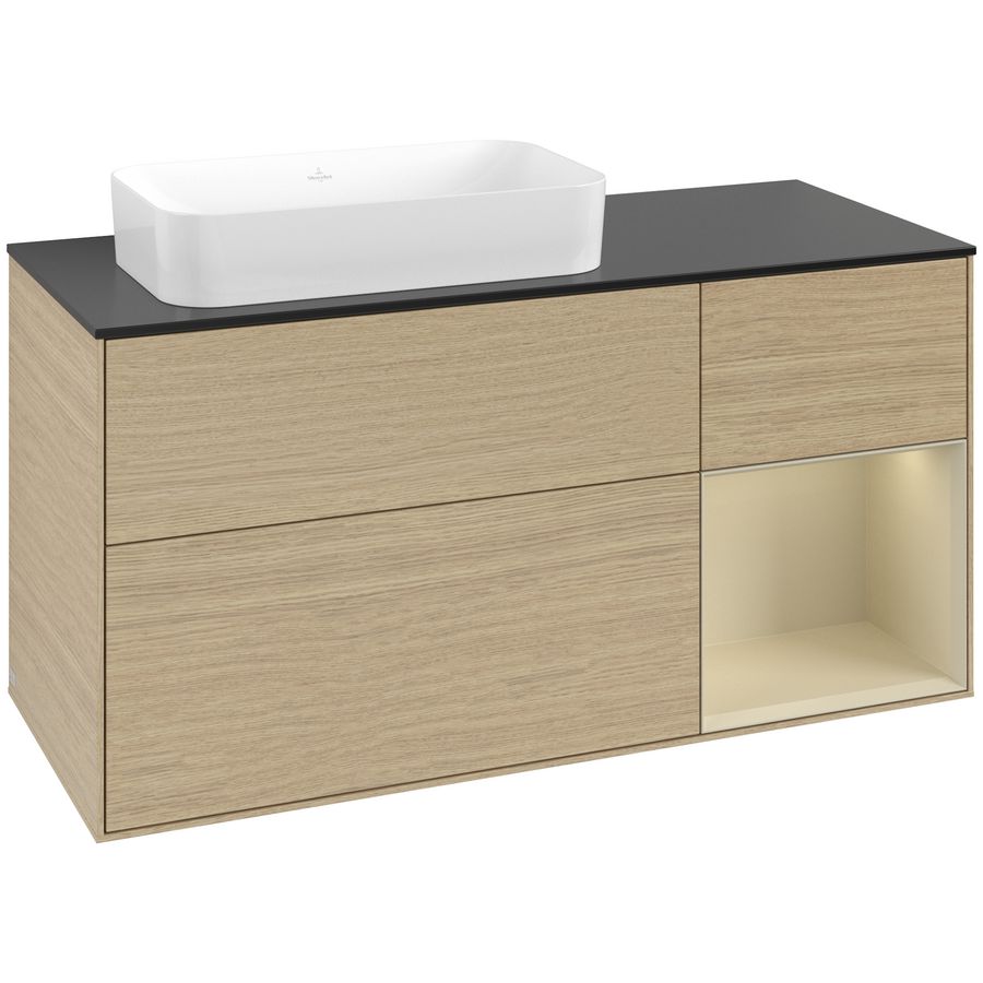 Wastafelonderkast Finion 1200x603x501mm Oak Veneer G692HJPC
