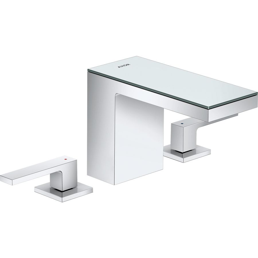 AXOR MyEdition 3-gats wastafelmengkraan 110 met Push-Open chroom/spiegel glas