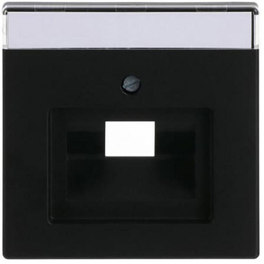 Centraalplaat voor datadoos 1 x RJ45 f-matzwart (1803-885)