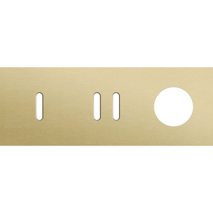 Afdekplaat 3-voud horiz. 71mm centerafst. 227-56718