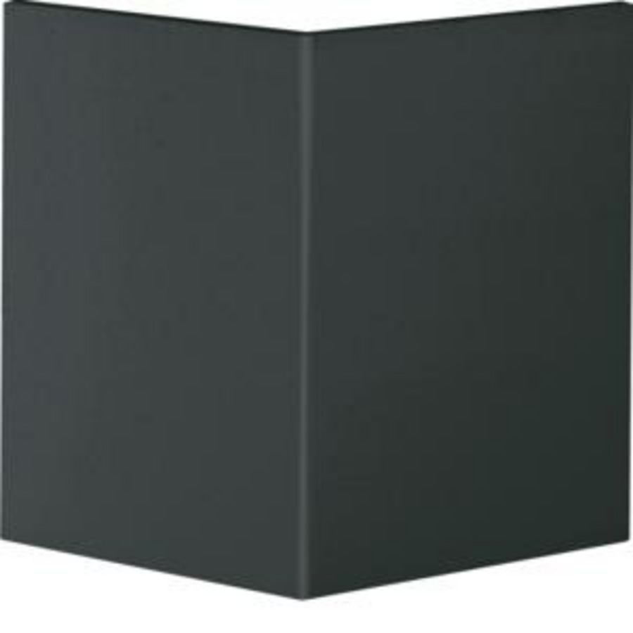 Buitenhoek deksel BR65 80mm pvc zwart