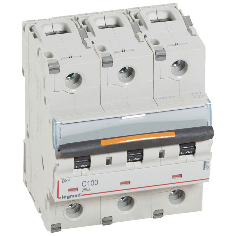 Installatieautomaat 3-polig C-karakteristiek 100A 25kA DX³ DIN