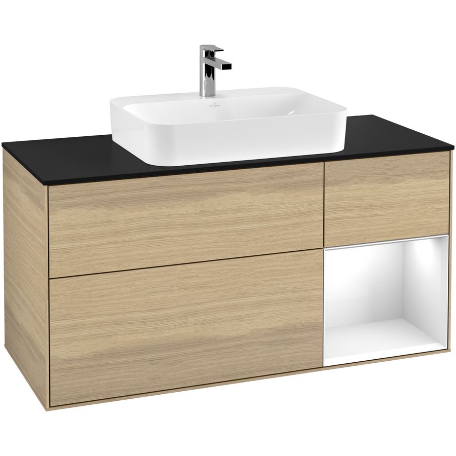 Wastafelonderkast Finion 1200x603x501mm Oak Veneer G422GFPC