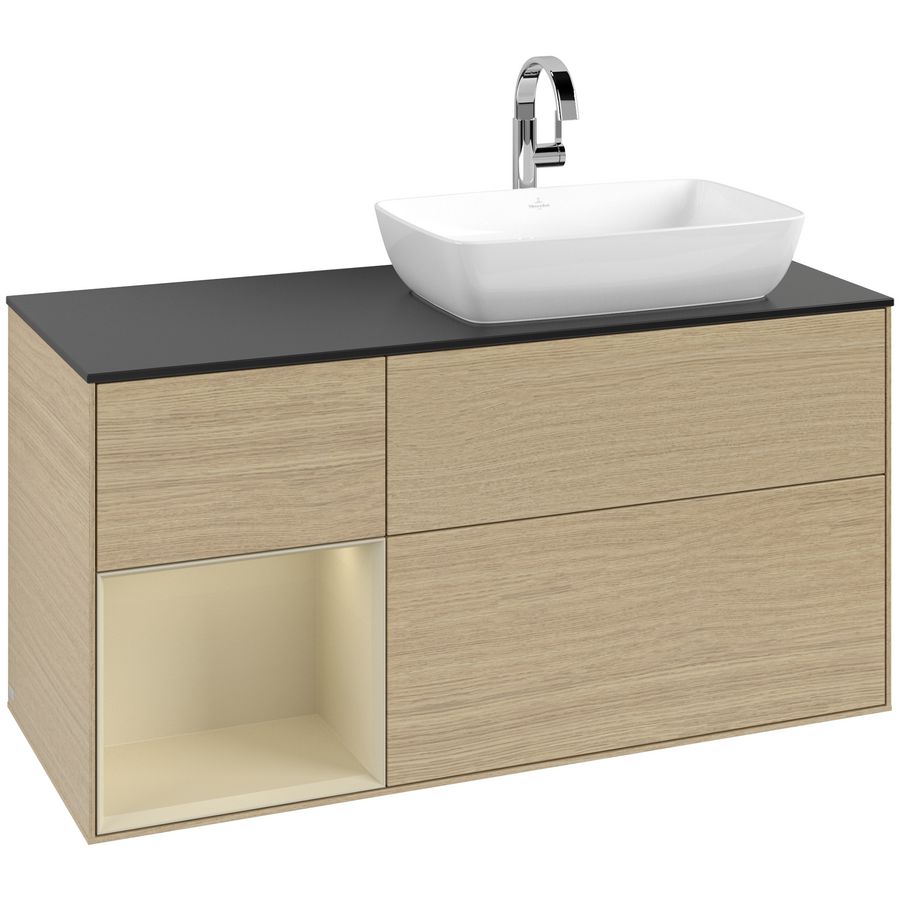 Wastafelonderkast Finion 1200x603x501mm Oak Veneer G802HJPC