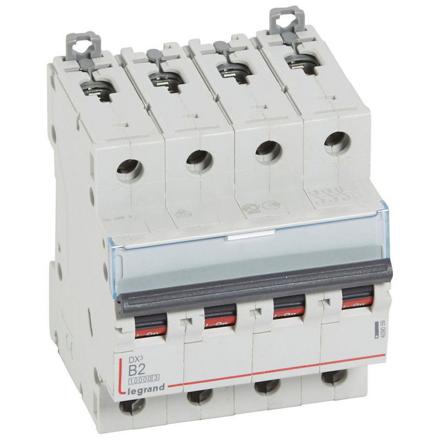 Installatieautomaat MCB DX³ 4-polig B-karakteristiek 2A 10000A