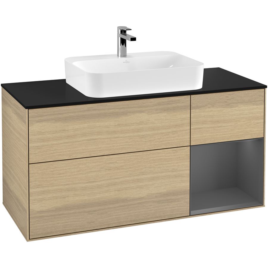 Wastafelonderkast Finion 1200x603x501mm Oak Veneer G422GKPC