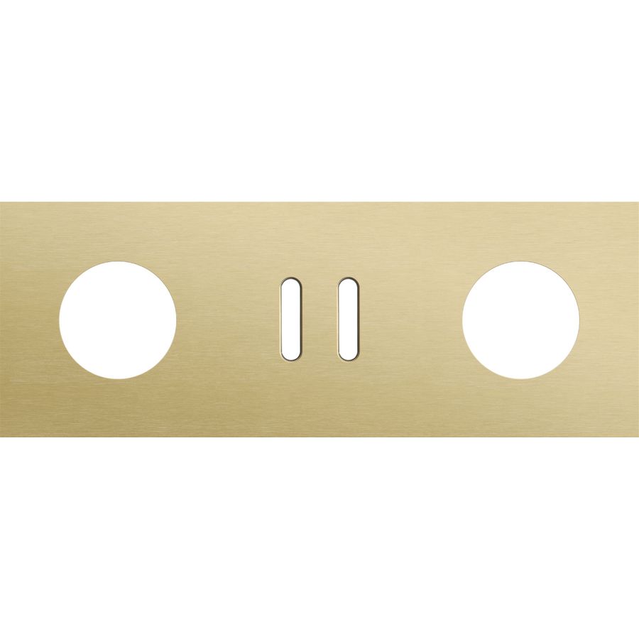 Afdekplaat 3-voud horiz. 71mm centerafst. 227-56719