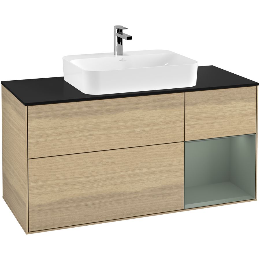 Wastafelonderkast Finion 1200x603x501mm Oak Veneer G422GMPC